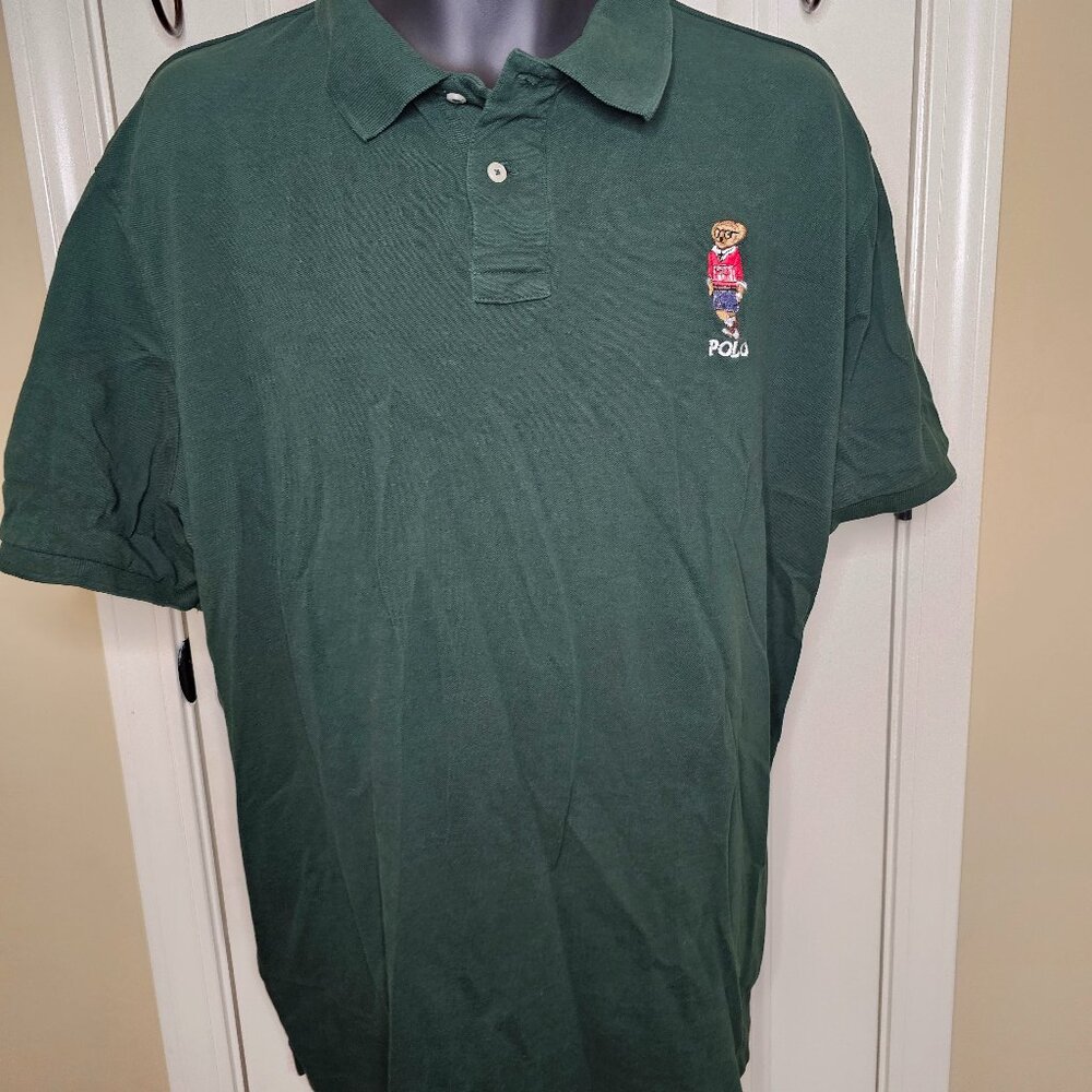 Polo Bear Mesh Polo Shirt - XXL